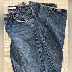 Zara Dark Wash Straight Leg Jeans